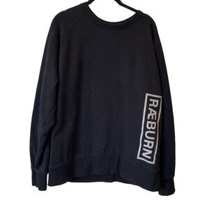 Christopher‎ Raeburn Crewneck Logo Sweatshirt Black size XL